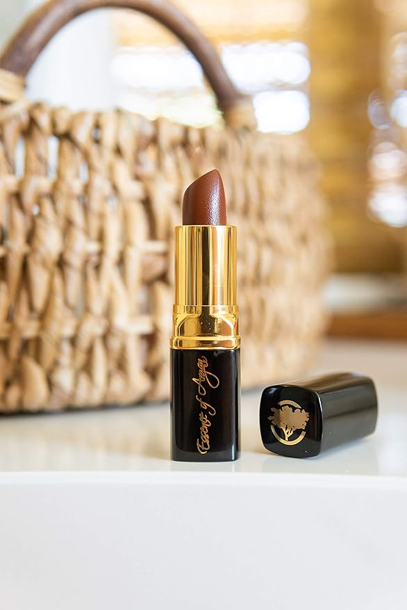 𝗘𝘀𝘀𝗲𝗻𝗰𝗲 𝗼𝗳 𝗔𝗿𝗴𝗮𝗻 Moisturizing Long Lasting Brown Lipstick Moisturizing