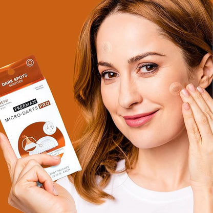 Freeman Micro-Darts Pro - Dark Spot Patches, Post Pimple Brightening Skincare Patch, Hydrating & Brightening, Vitamin C, Invisible & Non-Invasive Skin Treatment, Get Glowing Skin, 1 Count
