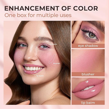 Jolilab Blush Makeup Color Changing Blush Palette Cream pink, 1)