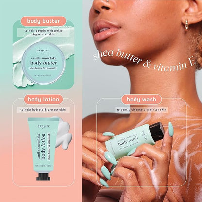 SpaLife Holiday 12-Day Beauty Advent Calendar – Travel-Friendly Skincare – Gift Set – 12 Days of Self-Care Spa Set – Body Care Skin Care – SpaLife Holiday Stocking Stuffer
