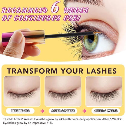 Lash Serum - 5ml Rapid Eyelash Growth Serum,eyelash serum,Growth Thickness, Stronger, Healthier Lashes & Brows, Vegan & Cruelty-Free