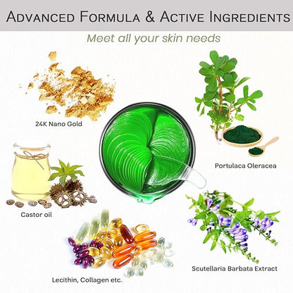 Under Eye Patches for Dark Circles and Puffiness - Under Eye Masks Anti-Aging Collagen Hyaluronic Acid, Reduce Dark Circles & Wrinkles Skincare Beauty Products for Self Care (30 Pairs) 2