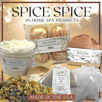 Relaxation Gifts for Women. 6 Self Care Gifts, Mineral-Rich Vanilla Bath Salt, Pumpkin Spice Bath Soap, Bath Bomb Truffles. Spa kit That Will Leave her Skin so Soft.