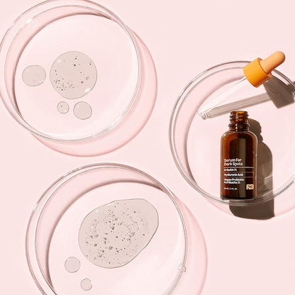 Skin Serum for Dark Spots with Arbutin, Hyaluronic Acid & Vegan Probiotic Kombucha 1 oz. - Arbutin Serum and Hyaluronic Acid Serum for Face