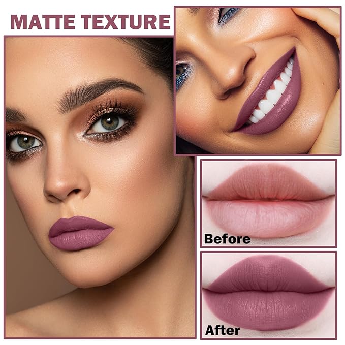 Matte Nude Lipstick, Nude Paper Tube Lipsticks Lip Long