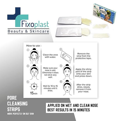 Nose Pore Strips with Aloe Vera, Blackhead Remover Strips, Beauty & Skincare, Cleansing, For All Skin Types, Dermatologically Tested, For Nose, Chin & T-zone, Pack of 40pcs,