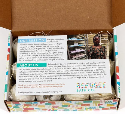 Variety Pack Bath Bombs, Color-Free Calm and Refresh Scents, 2.5 oz, Support Refugee Employment in The USA