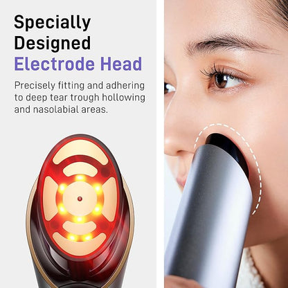 FLOSSOM FR100 PRO Facial Beauty Device with Moisturzing Gel - 3 in 1 Skin Firming, Smoothing and Absorption Boosting Professional Home Beauty Device