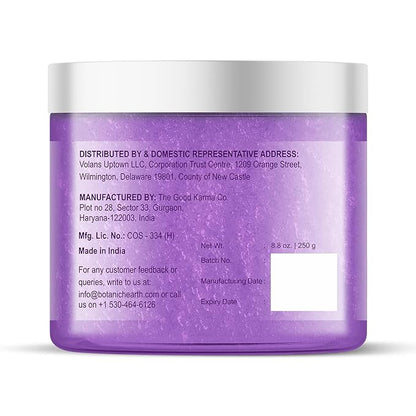 Botanic Hearth Dreamy Lavender Body Scrub 8.8 fl oz - Gently Exfoliates and Moisturizes Skin, Infused with Natural Lavender Oil and Essential Nutrients for Smooth and Radiant Skin