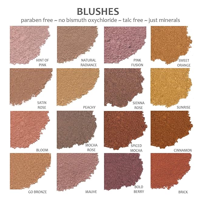 Demure Mineral Blush Makeup (Pink Fusion), Loose Powder By Demure