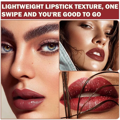 2PCS Matte Lip Liner and Lipstick Makeup Set, Gloss