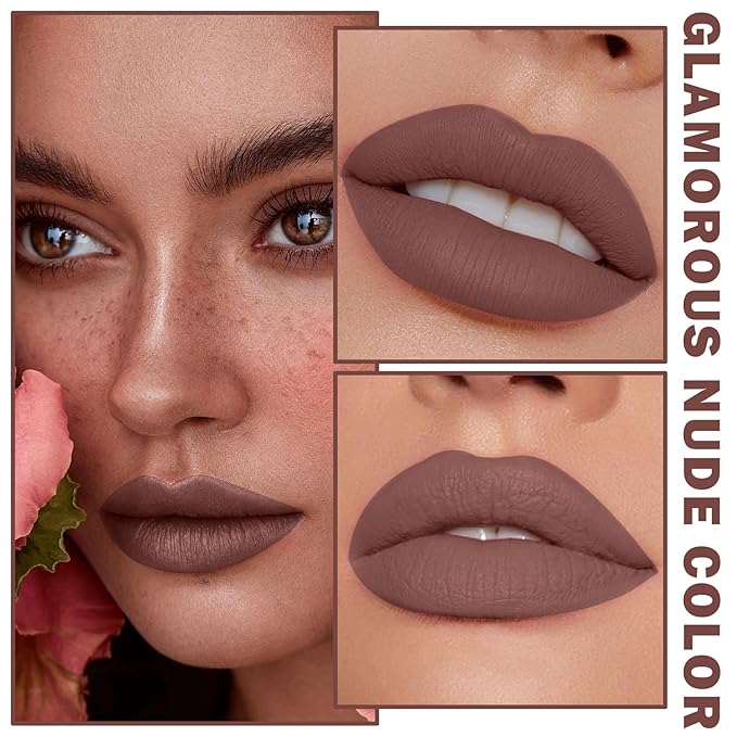 Matte Nude Lipstick, Nude Paper Tube Lipsticks Lip Long
