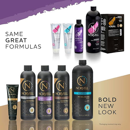 Norvell Venetian Sunless Self Tanner Gradual Color Extender Moisturizing Lotion, 8.5 fl.oz - Self Tanning Cream with Violet and Brown Tone, Instant Bronzers Fake Tan