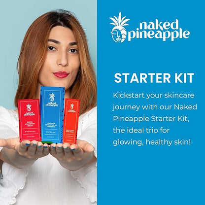 Starter Kit - Skincare Trio with Cleanser, Radiance & Tight Serum, and Nourishing Cream for Hydrated, Firm & Glowing Skin
