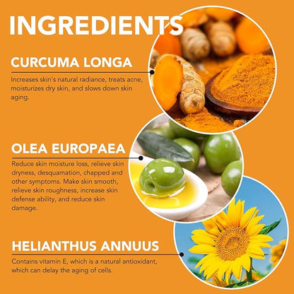 Turmeric Serum for Face Dark Spots, Face Skin Reduces Hyperpigmentation, Age Spots, Sun Spot, Improve Skin Tone