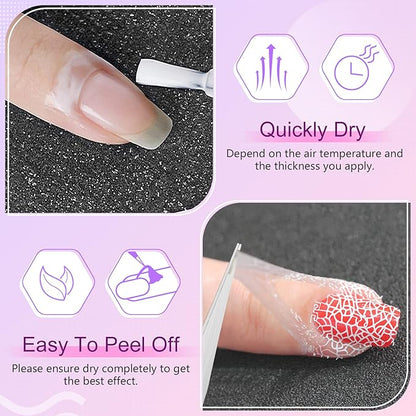 Saviland Cuticle Remover and Cuticle Oil Kit and Liquid Latex for Nails