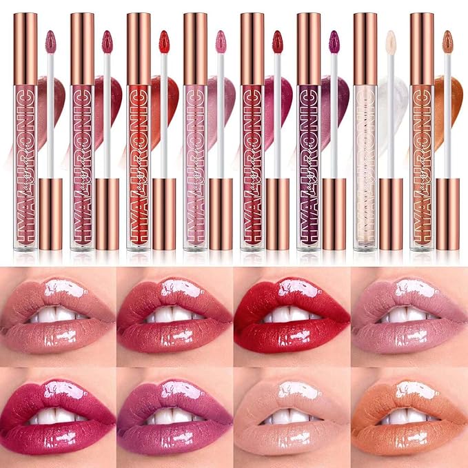 Nude Brown Lip Gloss Lip Plumper Gloss Tinted Glitter Lipgloss Lip Oil Teens Moisturizing Lipstick Lip Balm High Shine And Vegan Plumping Lip Gloss For Women Girls Long-Lasting Dry Lip Care (02)