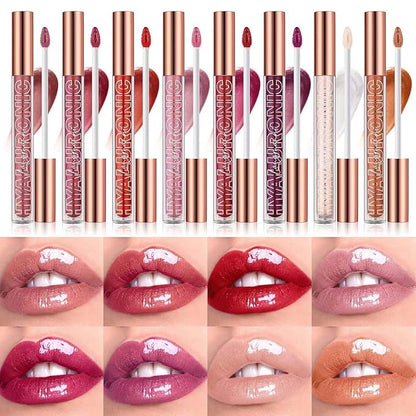 Nude Brown Lip Gloss Lip Plumper Gloss Tinted Glitter Lipgloss Lip Oil Teens Moisturizing Lipstick Lip Balm High Shine And Vegan Plumping Lip Gloss For Women Girls Long-Lasting Dry Lip Care (02)