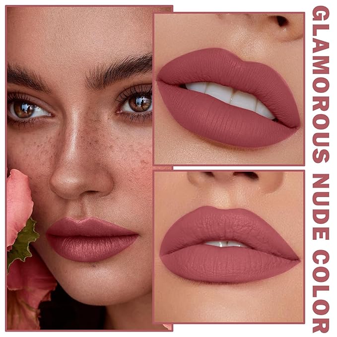 Matte Nude Lipstick, Nude Paper Tube Lipsticks Lip Long