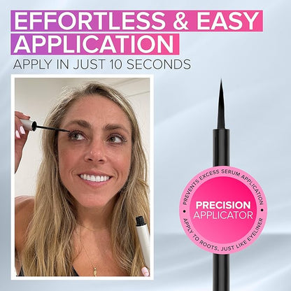 NYK1 CONCENTRATED Lash Serum For Eyelash Growth (XL - 8ml) LashForce Eyelash Serum To Grow Lashes Longer And Thicker - Eye Lash Enhancing Formula With Easy Application And Long Lasting Results