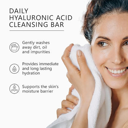 Asterwood Hyaluronic Acid Serum 1 oz + Hyaluronic Acid Cleansing Soap 3.5 oz