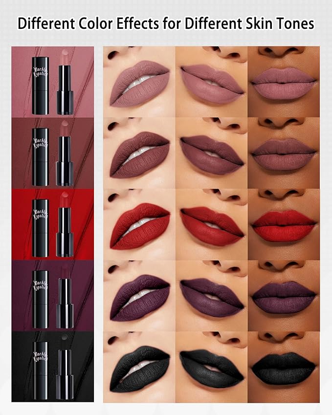 Brown Nude Lipstick Long Lasting for Women, Hydrating Lipstick