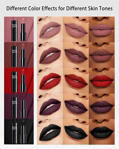 Brown Nude Lipstick Long Lasting for Women, Hydrating Lipstick