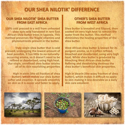 Shea Terra Organics Nilotik’ Shea Butter Ultra-Rich Lotion – Dakara Frankincense | Natural Daily Moisturizer with Astringent Properties to Rejuvenate & Soothe Dry Skin– 16 oz