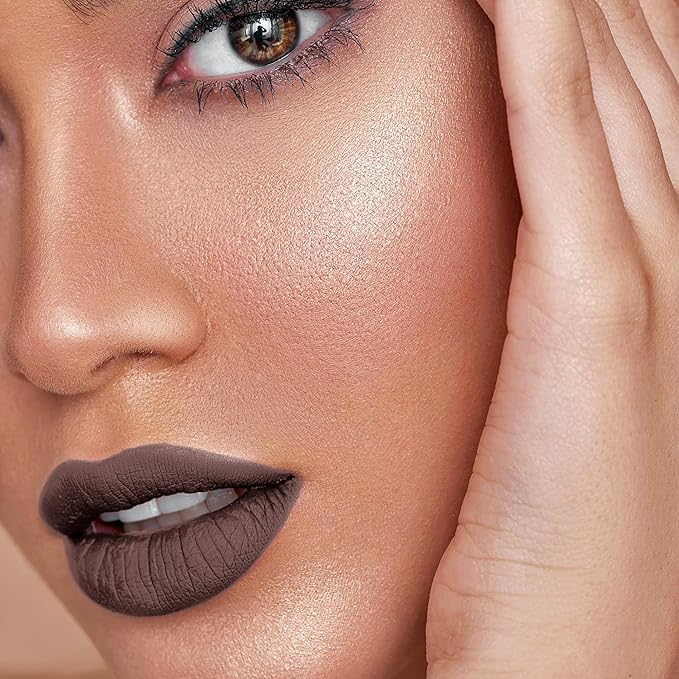 Mynena Brown Long-Lasting Matte Liquid Lipstick Intense Color Smudge-Proof & Waterproof Comfortable Hydrating Shea Butter Vegan & Cruelty-Free | Cyndia