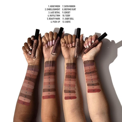 NYX PROFESSIONAL MAKEUP Lip Lingerie Matte Liquid Lipstick - Teddy (Warm Rich Brown)