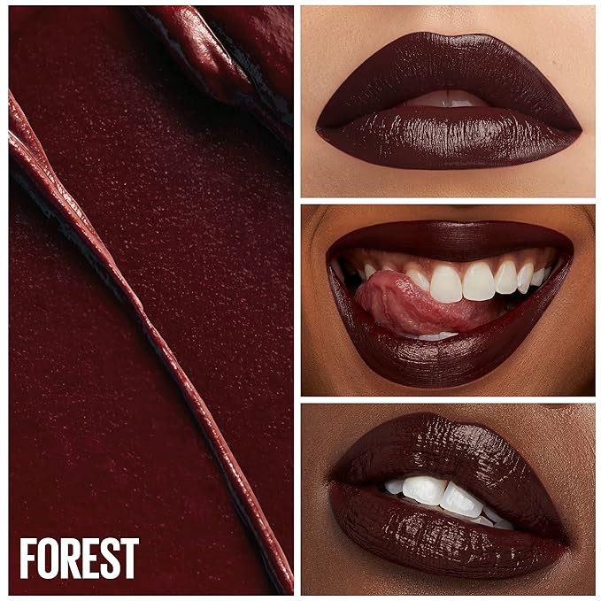 Maybelline Green Edition Butter Cream High-Pigment Bullet Lipstick, Forest, Plum Brown, 0.12 oz