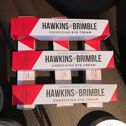 Hawkins & Brimble - Under Eye Cream for Mens, 20ml - Mens Dark Circles Eye Cream - Eye Repair Cream for Puffy Eyes, Energising, Hydrating, Anti Ageing & Anti Wrinkle - Late Night Recovery 40's & 50's