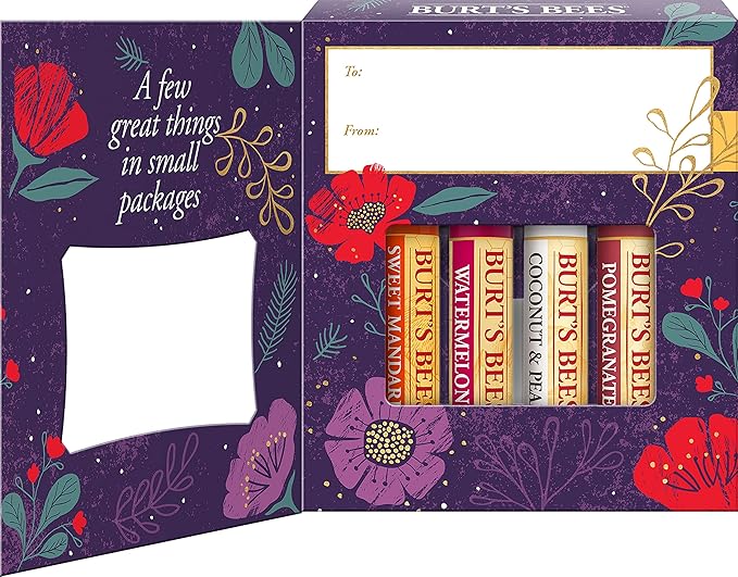 Burt’s Bees Holiday Gift, 4 Lip Stocking