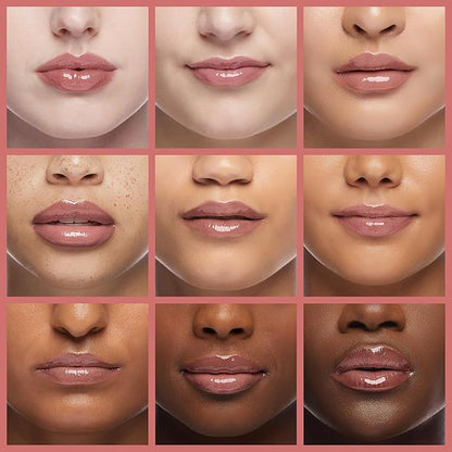 READY TO SHINE Matte Vegan Creamy Satin Lipstick and Clear Lip Glow Set-CRUSH ON YOU (302-Close to You+100-Love Yourself)