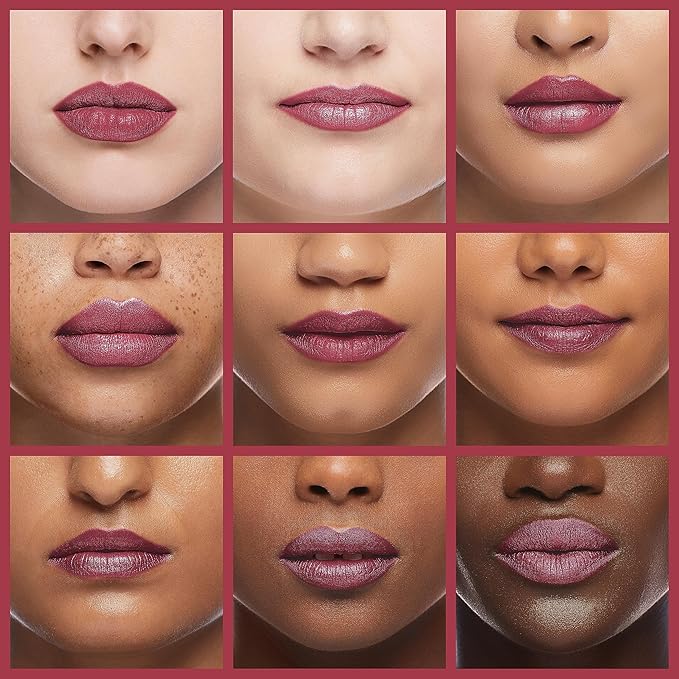 Physicians Formula Rosé Kiss All Day Glossy Lipstick Lip Color Makeup, Red Blush Blushing Mauve | Dermatologist Tested, Clinicially Tested